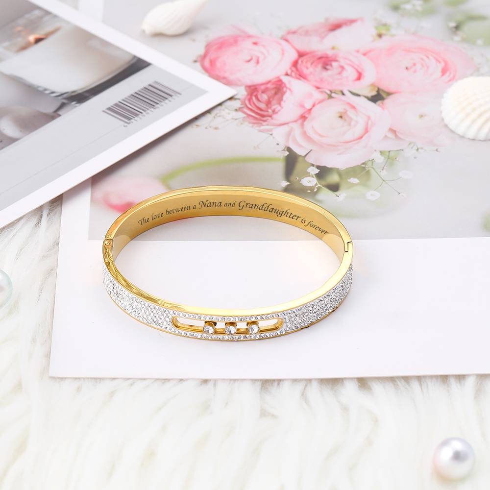 To My GRANDDAUGHTER "The love between a Nana and Granddaughter is forever" Hollow Bracelet - SARAH'S WHISPER