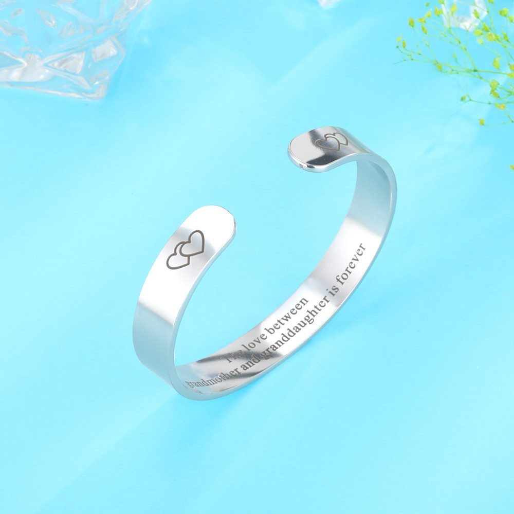 To My Granddaughter "The Love Between Grandmother And Granddaughter is forever" Bracelet - SARAH'S WHISPER
