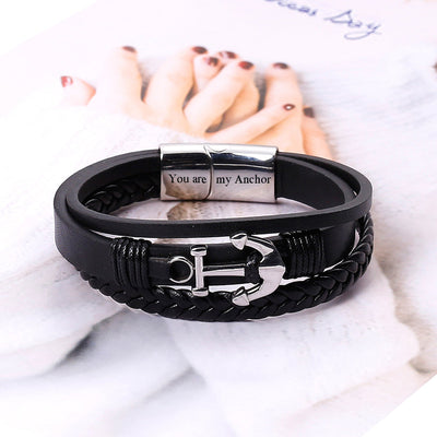 To My Son "You are my Anchor" Anchor Bracelet