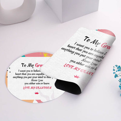 To My Grandson "Love My Grandson" Mouse Pad [💞 Mouse Pad +💌 Gift Card + 🎁 Gift Box + 💐 Gift Bouquet] - SARAH'S WHISPER