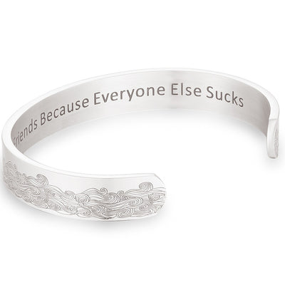 For My Best Friend "We Are Best Friend Because Everyone Else Sucks." Bracelet - SARAH'S WHISPER