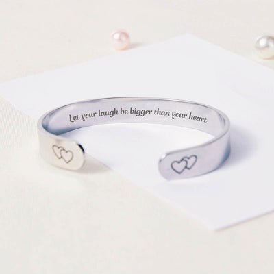 To My Daughter "Let your laugh be bigger than your heart"Bracelet - SARAH'S WHISPER
