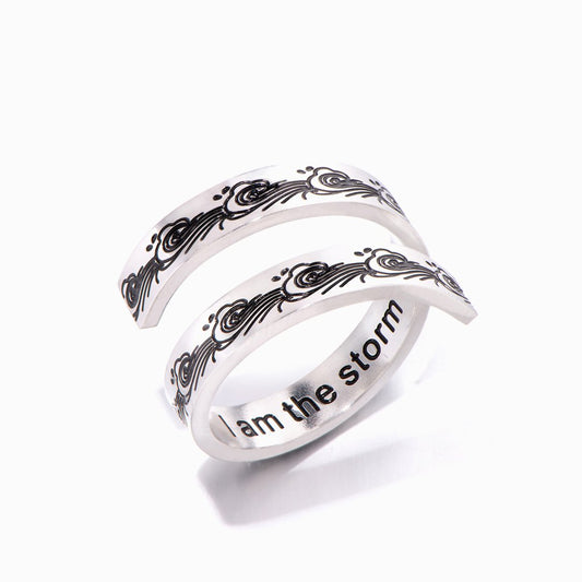 To My Daughter "I am the storm" Adjustable Ring