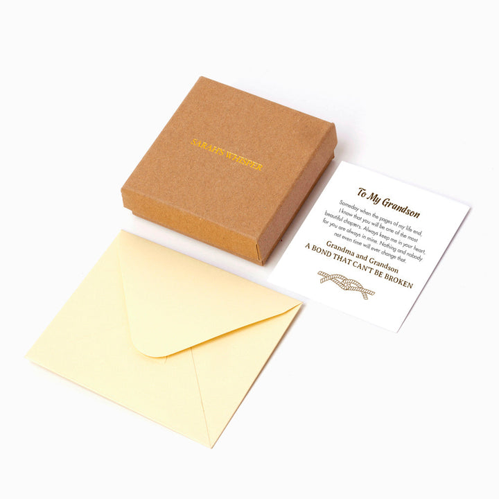 To My Grandson "A BOND THAT CAN'T BE BROKEN" Link Bracelet