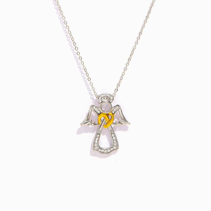 To My Daughter "May the Angels protect you" Pendant Necklace