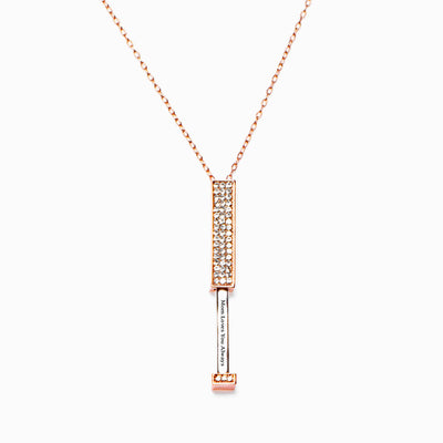 To My Daughter "Always in my heart" Diamond Necklace
