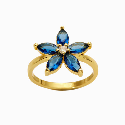 To My Granddaughter "Never forget how much I love you as you grow older" Forget-Me-Not Flower Ring