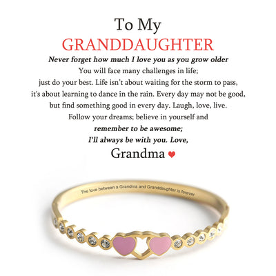 "The love between a [grandma] and granddaughter is forever" Bracelet