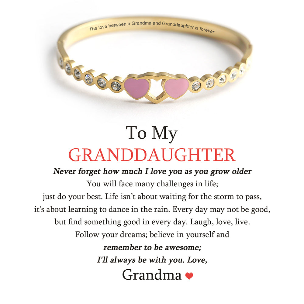 "The love between a [grandma] and granddaughter is forever" Bracelet