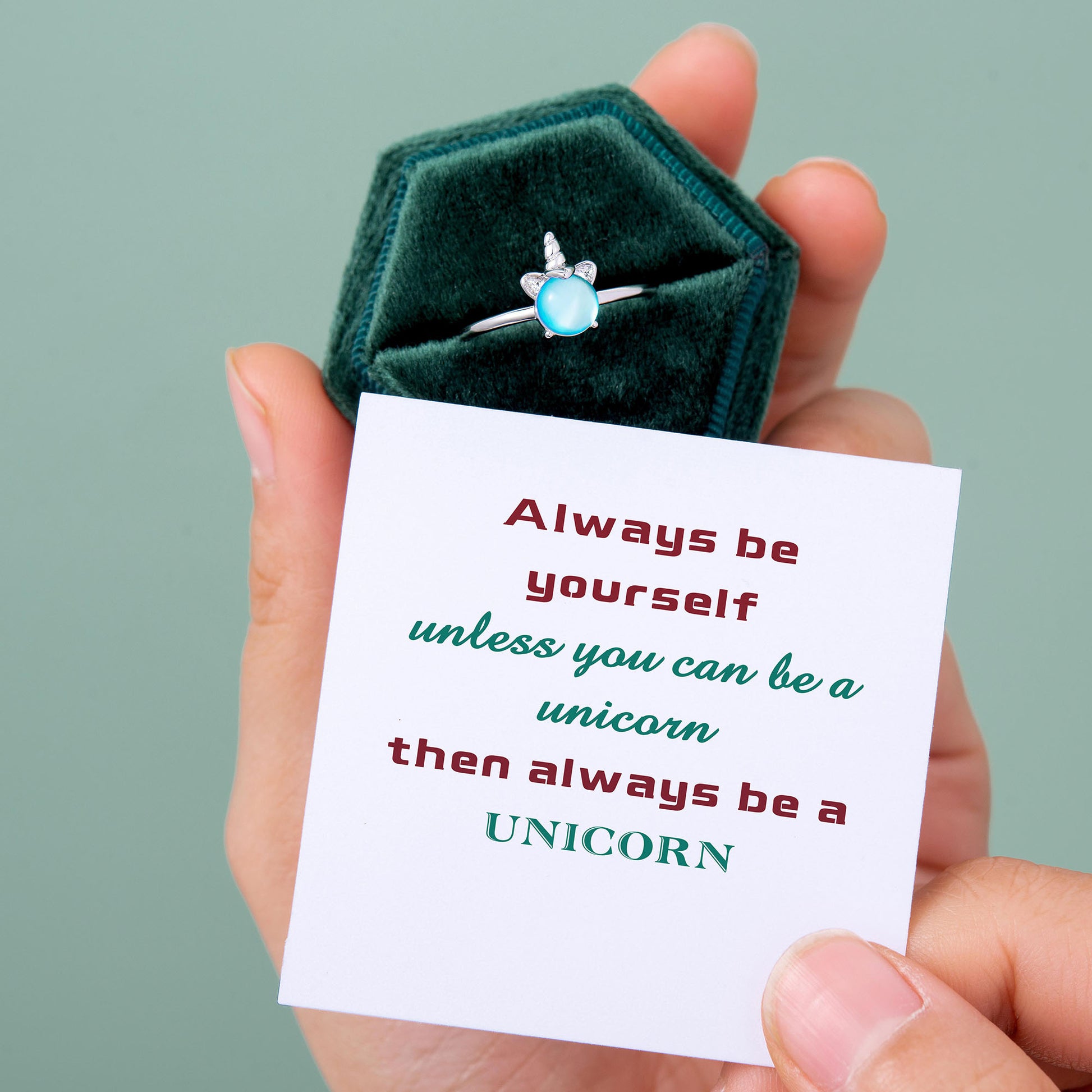“Always be yourself, unless you can be a unicorn, then always be a unicorn” Ring [🌿 Ring +💌 Gift Card + 🎁 Gift Bag + 💐 Gift Bouquet] - SARAH'S WHISPER