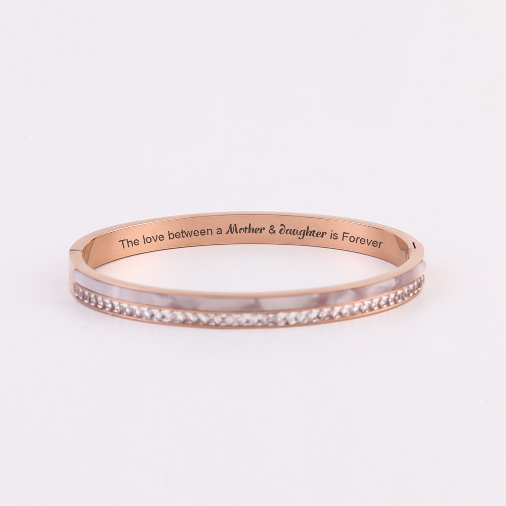 To My Daughter "The Love between a Mother & Daughter is Forever" Bracelet - SARAH'S WHISPER