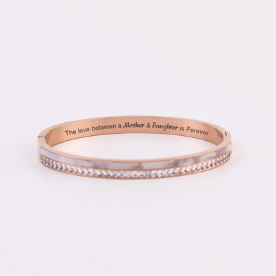 To My Daughter "The Love between a Mother & Daughter is Forever" Bracelet - SARAH'S WHISPER