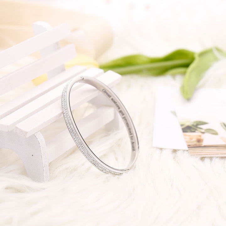 To My Sister/Friend "Great sisters get promoted to Aunt" Bracelet - SARAH'S WHISPER