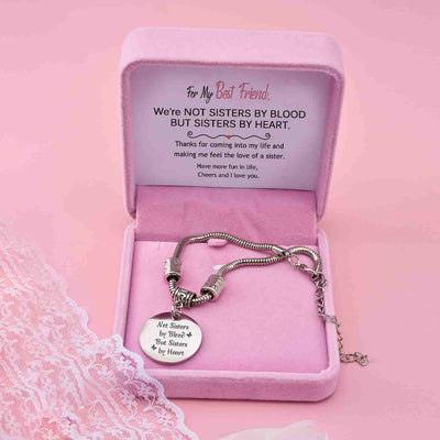[CUSTOM NAMES] For My Best Friend "Not SISTERS BY BlOOD BUT SISTERS BY HEART" Bracelet - SARAH'S WHISPER