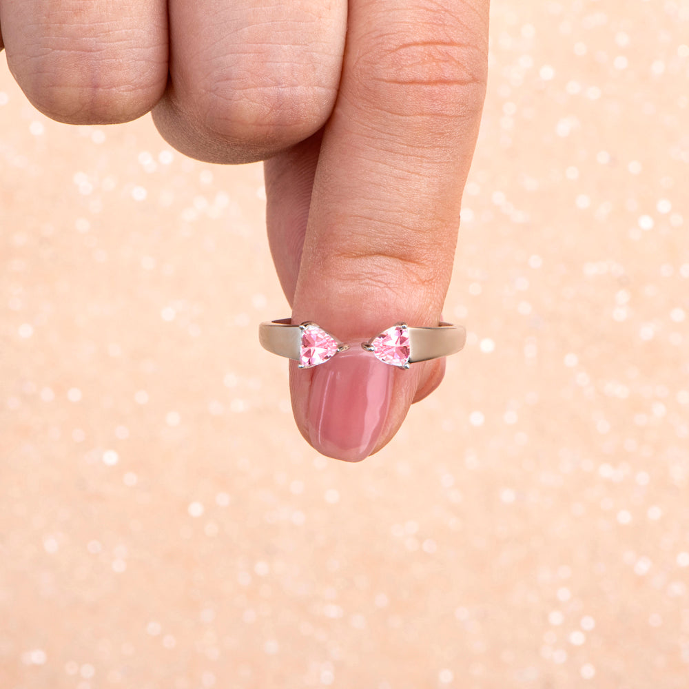 To My Best Friend "Pinky Promise" Pink Dimonds Ring