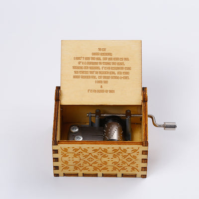 To My Bonus Daughter "I DIDN'T GIVE YOU LIFE, BUT LIFE GAVE ME YOU." Wooden Music Box - SARAH'S WHISPER