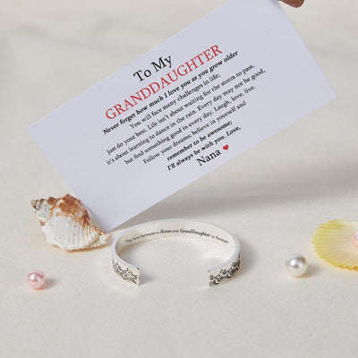 To My Granddaughter "The love between a Nana and Granddaughter is forever" Ocean Wave Bracelet - SARAH'S WHISPER