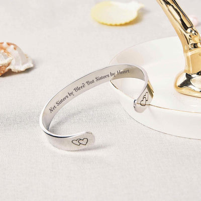 For My Best Friend "Not Sisters by Blood But Sisters by Heart" Bracelet - SARAH'S WHISPER