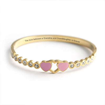 "The love between a [grandma] and granddaughter is forever" Bracelet