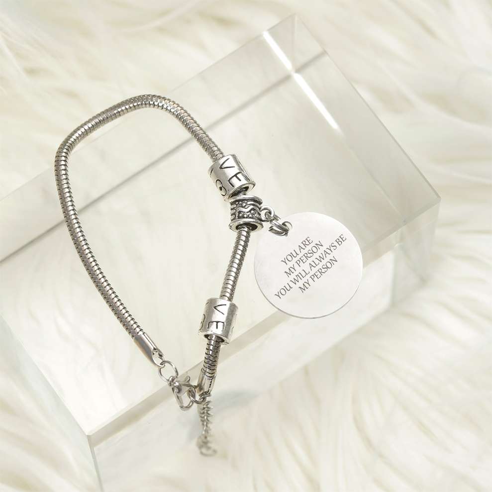 "YOU ARE MY PERSON YOU WILL ALWAYS BE MY PERSON" Bracelet - SARAH'S WHISPER