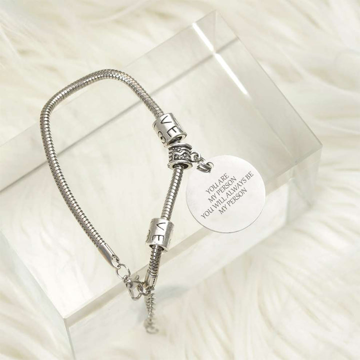 "YOU ARE MY PERSON YOU WILL ALWAYS BE MY PERSON" Bracelet - SARAH'S WHISPER