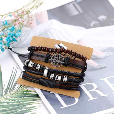To My Grandson "Love My Grandson" Men's Bracelet [💞 Bracelet +💌 Gift Card + 🎁 Gift Box + 💐 Gift Bouquet] - SARAH'S WHISPER