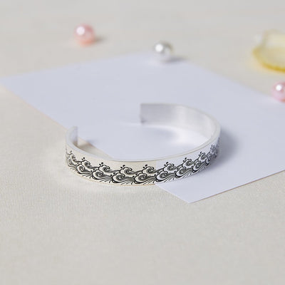 To My Daughter "I am the storm" Ocean Wave Bracelet - SARAH'S WHISPER