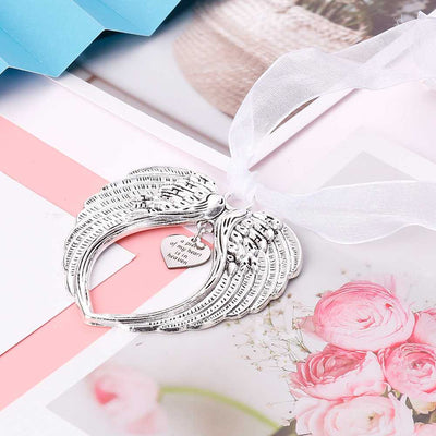 To My Grandma "A piece of my heart" Angel Wings Pendant [💞 Pendant +💌 Gift Card + 🎁 Gift Box + 💐 Gift Bouquet] - SARAH'S WHISPER