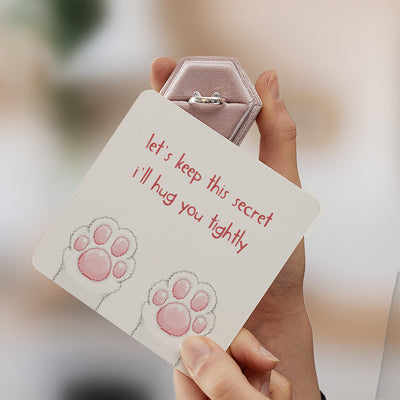 "Let's keep this secret, I'll hug you tightly" RING [🌿 RING +💌 GIFT CARD + 🎁 GIFT BAG + 💐 GIFT BOUQUET] - SARAH'S WHISPER
