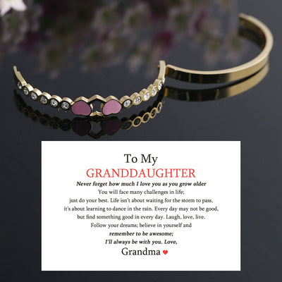 "The love between a [grandma] and granddaughter is forever" Bracelet