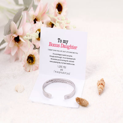 To My Bonus Daughter Bangle - SARAH'S WHISPER