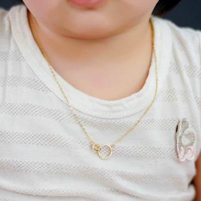 To My Granddaughter "The love between a grandmother and granddaughter is forever" Double Ring Necklace