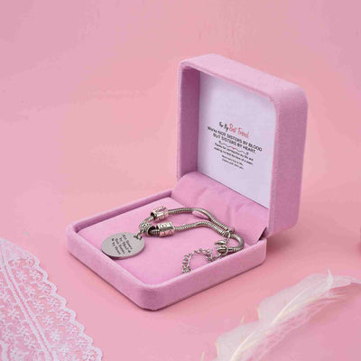 [CUSTOM NAMES] For My Best Friend "Not SISTERS BY BlOOD BUT SISTERS BY HEART" Bracelet - SARAH'S WHISPER