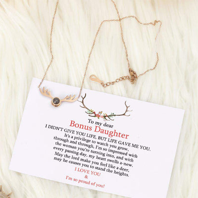 To My Dear Bonus Daughter -- Necklace - SARAH'S WHISPER