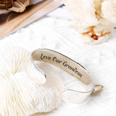 To Our Grandson "Love Our Grandson" Lucky Feather Bracelet [💞 Bracelet +💌 Gift Card + 🎁 Gift Box + 💐 Gift Bouquet] - SARAH'S WHISPER