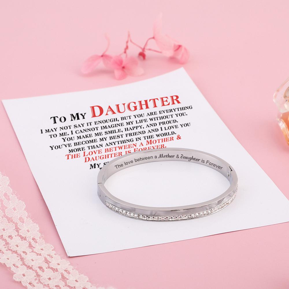 To My Daughter "The Love between a Mother & Daughter is Forever" Bracelet - SARAH'S WHISPER