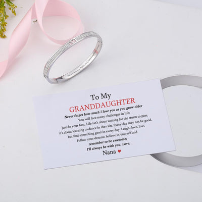 To My GRANDDAUGHTER "The love between a Nana and Granddaughter is forever" Bracelet - SARAH'S WHISPER