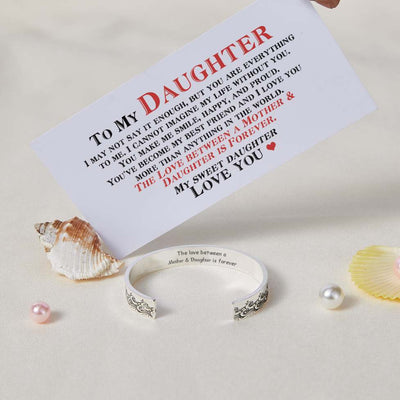 To My Daughter "The love between a Mother & Daughter is forever" Ocean Wave Bracelet - SARAH'S WHISPER
