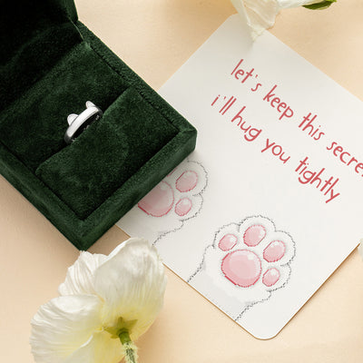 "Let's keep this secret, I'll hug you tightly" RING [🌿 RING +💌 GIFT CARD + 🎁 GIFT BAG + 💐 GIFT BOUQUET] - SARAH'S WHISPER