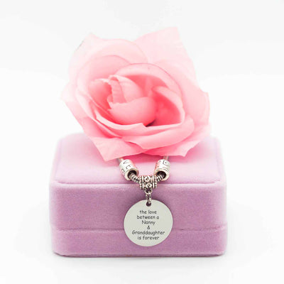 To My GRANDDAUGHTER "The love between a Nanny and Granddaughter is forever" Bracelet - From Nanny - SARAH'S WHISPER