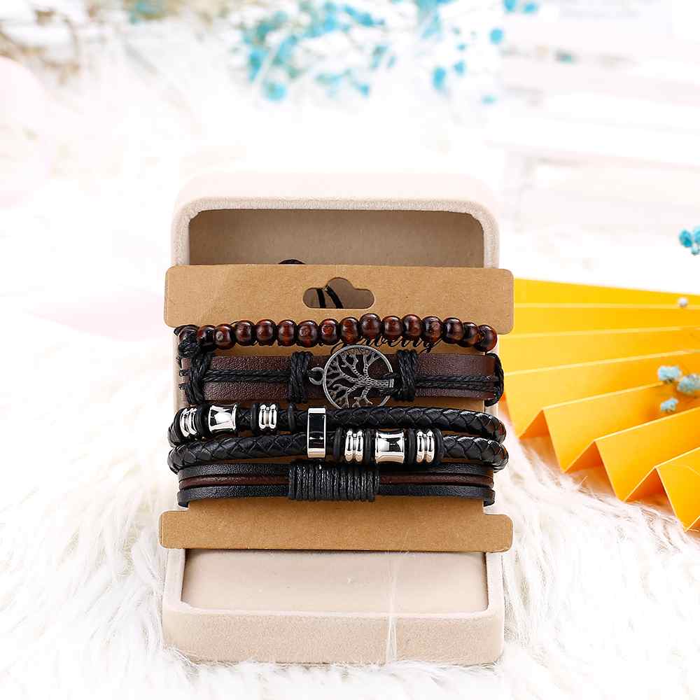 To My Grandson "Love My Grandson" Men's Bracelet [💞 Bracelet +💌 Gift Card + 🎁 Gift Box + 💐 Gift Bouquet] - SARAH'S WHISPER