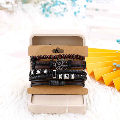 To My Grandson "Love My Grandson" Men's Bracelet [💞 Bracelet +💌 Gift Card + 🎁 Gift Box + 💐 Gift Bouquet] - SARAH'S WHISPER