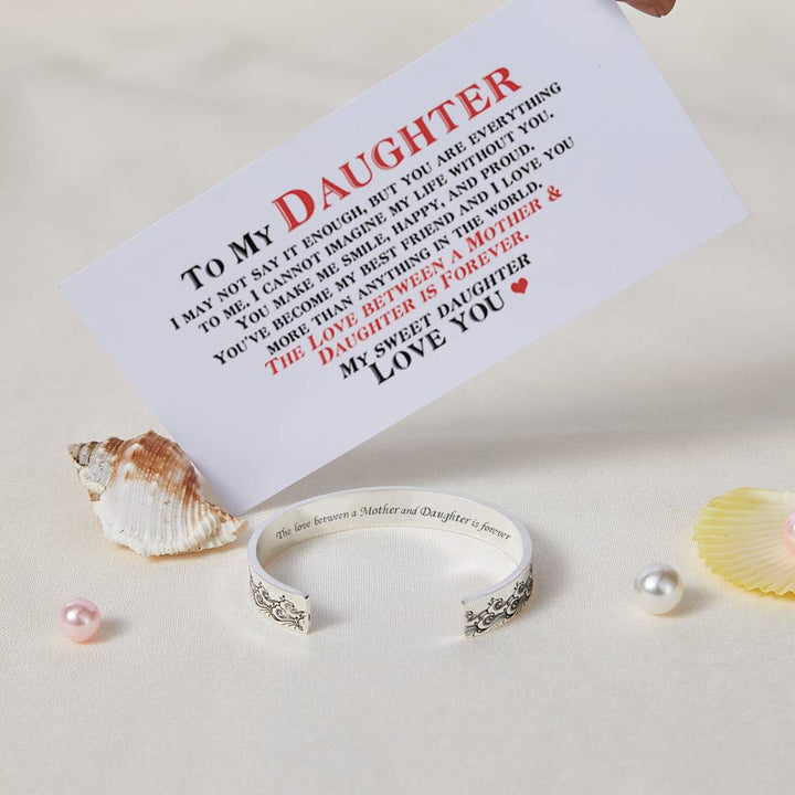 To My Daughter "The love between a Mother and Daughter is forever" Ocean Wave Bracelet - SARAH'S WHISPER