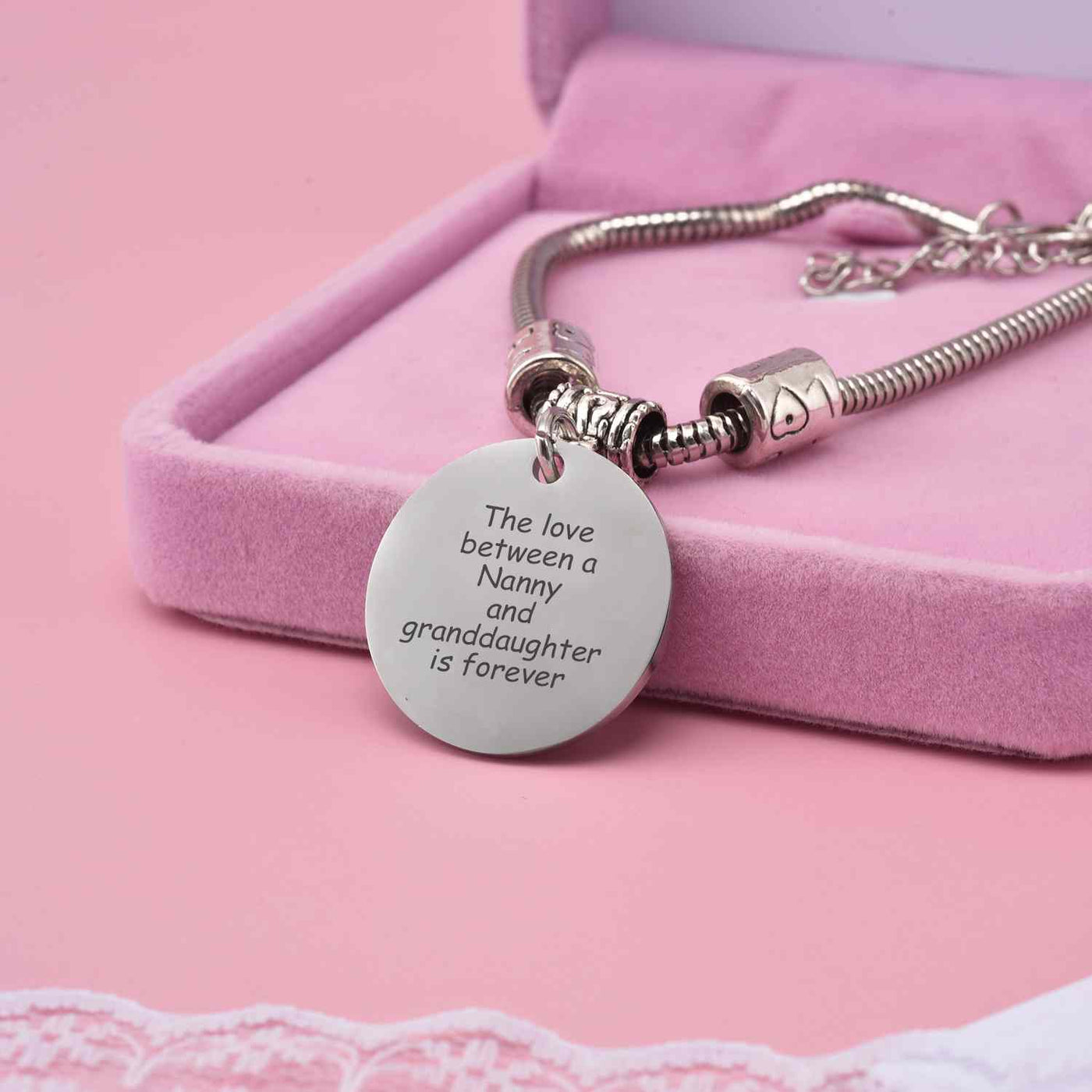To My GRANDDAUGHTER "The love between a Nanny and Granddaughter is forever" Bracelet - From Nanny - SARAH'S WHISPER