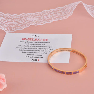 To My GRANDDAUGHTER "The love between a Nana and granddaughter is forever" Bracelet - SARAH'S WHISPER
