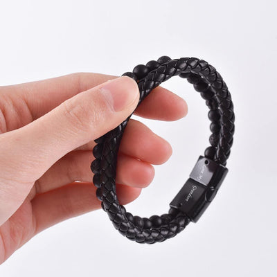 To My Grandson "Love My Grandson" Men's Bracelet - SARAH'S WHISPER
