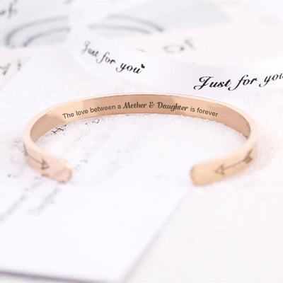 To My Daughter "The love between a Mother and Daughter is forever" Bracelet - SARAH'S WHISPER