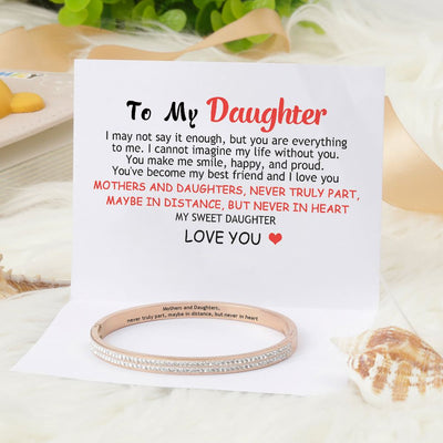 To My Daughter "Mothers and Daughters, never truly part, maybe in distance, but never in heart" Bracelet - SARAH'S WHISPER