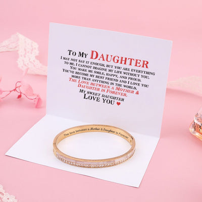To My Daughter "The Love between a Mother & Daughter is Forever" Bracelet - SARAH'S WHISPER