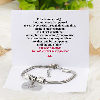 "YOU ARE MY PERSON YOU WILL ALWAYS BE MY PERSON" Bracelet - SARAH'S WHISPER